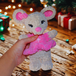 Horgolt téli ruhás egérke plüss, Játék & Sport, Plüssállat & Játékfigura, Egér, Horgolás, MESKA