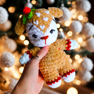 Horgolt karácsonyi őzike plüss gyerekeknek, Játék & Sport, Plüssállat & Játékfigura, Plüss mesefigurák, Horgolás, MESKA