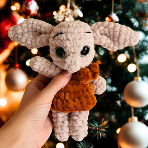 Horgolt Dobby manó plüss figura - Meska.hu