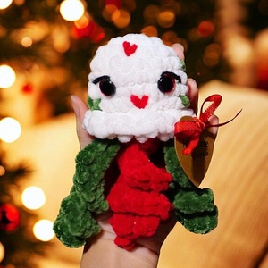 Horgolt karácsonyi polip plüss gyerekeknek, Játék & Sport, Plüssállat & Játékfigura, Polip, Horgolás, MESKA