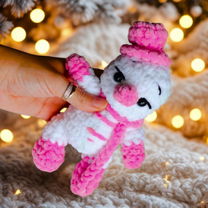 Horgolt karácsonyi kalapos hóember plüss gyerekeknek - karácsony - mikulás - mikulás ajándékok - Meska.hu