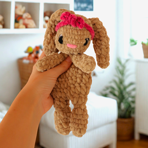 Horgolt nyuszi alvóka plüss, Játék & Sport, Plüssállat & Játékfigura, Nyuszi, Horgolás, MESKA