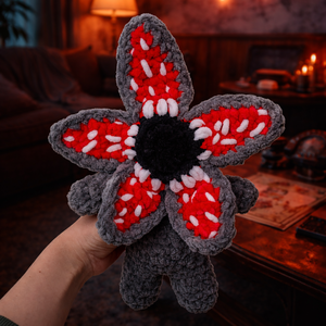 Horgolt demogorgon inspirálta puha plüss  - Meska.hu