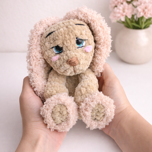 Horgolt spániel kiskutya plüss gyerekeknek - játék & sport - plüssállat & játékfigura - kutya - Meska.hu