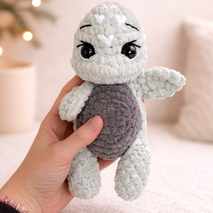 Horgolt aranyos baba teknős plüss, Játék & Sport, Plüssállat & Játékfigura, Teknős, Horgolás, MESKA