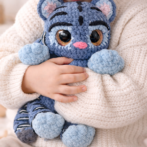 Horgolt Derpy tigris inspirálta plüss - játék & sport - plüssállat & játékfigura - plüss mesefigurák - Meska.hu