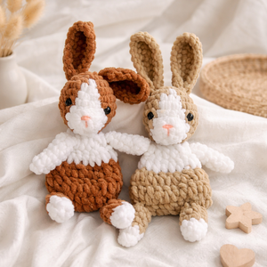 Horgolt nyuszi alvóka plüssök  - Meska.hu