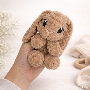 Horgolt aranyos nyuszi alvókák gyerekeknek - játék & sport - plüssállat & játékfigura - nyuszi - Meska.hu