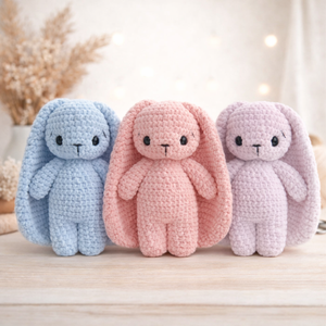 Horgolt húsvéti nyuszi plüssök több színben, Játék & Sport, Plüssállat & Játékfigura, Nyuszi, Horgolás, Kézzel készült, horgolt, aranyos nyuszik gyerekeknek több színben. 
Biztonsági szemeik belülről ége..., MESKA