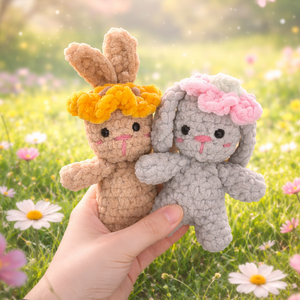 Horgolt húsvéti nyuszi plüssök több színben, Játék & Sport, Plüssállat & Játékfigura, Nyuszi, Horgolás, MESKA