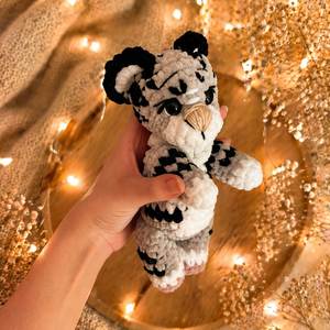 Horgolt szürke csíkos tigris plüss gyerekeknek - játék & sport - plüssállat & játékfigura - oroszlán - Meska.hu