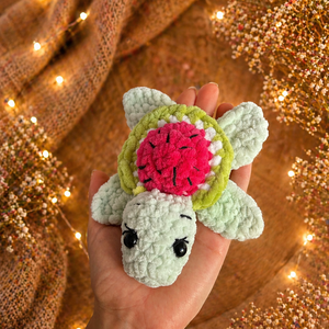 Horgolt görögdinnye teknős plüss - Meska.hu