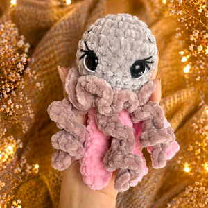 Horgolt aranyos színes medúza plüss - Meska.hu