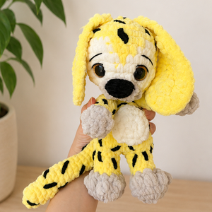 Horgolt Marsupilami inspirálta plüss gyerekeknek - játék & sport - plüssállat & játékfigura - plüss mesefigurák - Meska.hu