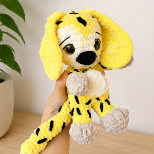 Horgolt Marsupilami inspirálta plüss gyerekeknek - játék & sport - plüssállat & játékfigura - plüss mesefigurák - Meska.hu