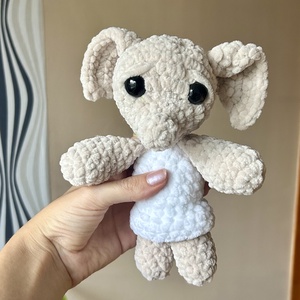 Horgolt Dobby inspirálta plüss  - játék & sport - plüssállat & játékfigura - manócska - Meska.hu