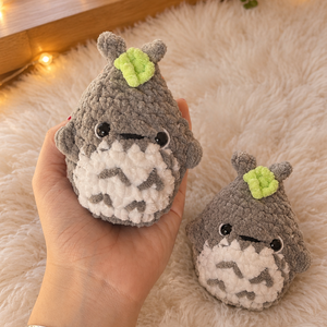 Horgolt Totoro inspirálta plüss , Játék & Sport, Plüssállat & Játékfigura, Plüss mesefigurák, Horgolás, Hímzés, MESKA