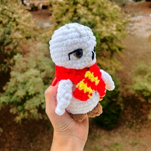 Horgolt Harry Potter Hedwig hóbagoly inspirálta plüss sállal  - játék & sport - plüssállat & játékfigura - bagoly - Meska.hu
