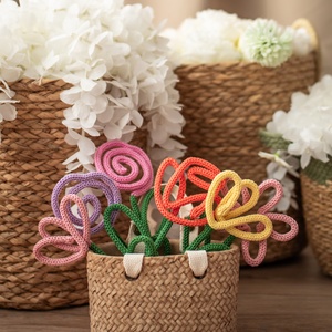 Kézzel készült horgolt drót virágok - Meska.hu