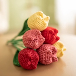 Kézzel készült horgolt tulipán - otthon & életmód - dekoráció - dísztárgy - Meska.hu
