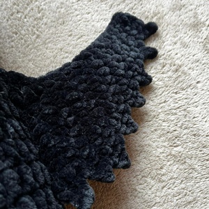 Horgolt fogatlan sárkány - játék & sport - plüssállat & játékfigura - plüss sárkány - Meska.hu