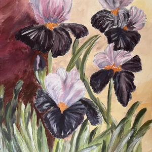 Írisz, Művészet, Festmény, Akril, Festett tárgyak, Festészet, MESKA