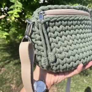 Horgolt crossbody övtáska - táska & tok - övtáska - Meska.hu