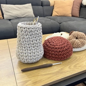 Horgolt gomba tároló �� - otthon & életmód - tárolás & rendszerezés - tárolókosár - Meska.hu