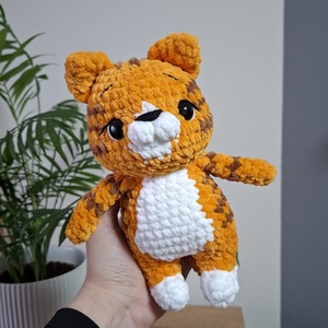 Horgolt tigris - játék & sport - plüssállat & játékfigura - cica - Meska.hu