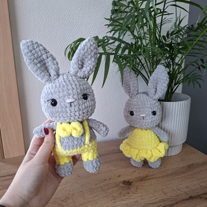 Szerelmes nyuszipár horgolásminta - diy (csináld magad) - szabásminta, útmutató - horgolási minta - Meska.hu