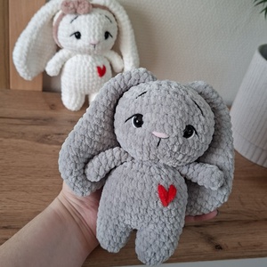 Hosszúfülű nyuszi horgolásminta - diy (csináld magad) - szabásminta, útmutató - horgolási minta - Meska.hu