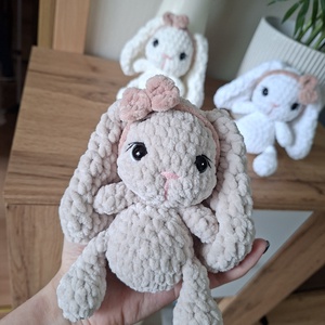 Kicsi hosszúfülű nyuszi horgolásminta - diy (csináld magad) - szabásminta, útmutató - horgolási minta - Meska.hu