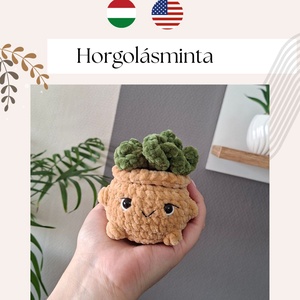 Cserepes virág horgolásminta, DIY (Csináld magad), Szabásminta, útmutató, Horgolási minta, Horgolás, A mintaleírás PDF formátumban érhető el angol és magyar nyelven.
A képen látható virág Wolans Bunny..., MESKA