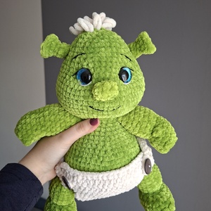 Bébi shrek, Játék & Sport, Plüssállat & Játékfigura, Szörnyike, Horgolás, MESKA