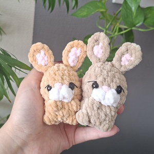 Horgolt mini nyuszi - játék & sport - plüssállat & játékfigura - nyuszi - Meska.hu