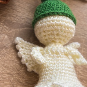 Horgolt angyalka - karácsony - karácsonyi ajándékozás - karácsonyi ajándékcsomagolás - Meska.hu