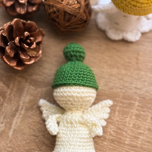 Horgolt angyalka - karácsony - karácsonyi ajándékozás - karácsonyi ajándékcsomagolás - Meska.hu