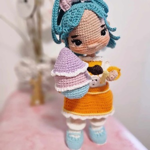 Sziporka horgolt húsvéti baba, kézműves baba, húsvéti baba, amigurumi baba, kézzel készült baba - Meska.hu