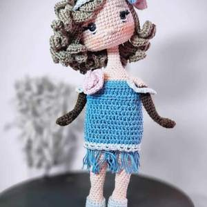 Horgolt baba, horgolás, amigurumi, táncos baba, kézműves baba, , Játék & Sport, Baba & babaház, Baba, Horgolás, MESKA