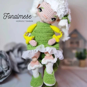 Horgolt baba, horgolás, amigurumi, kézzel készült, egyedi horgolt, , Játék & Sport, Baba & babaház, Baba, Horgolás, MESKA