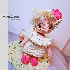 Horgolt baba, horgolás, amigurumi, kézműves baba - játék & sport - baba & babaház - baba - Meska.hu