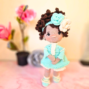 Horgolt baba, horgolás, amigurumi, Menta baba - Meska.hu