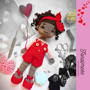 Horgolt baba, horgolás, amigurumi, Valentina - Meska.hu
