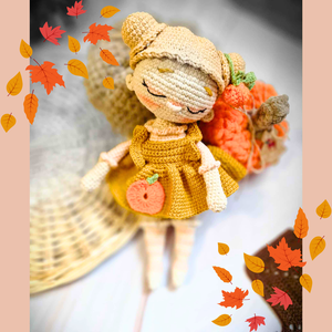 Horgolt baba, horgolás, amigurumi, Játszós baba - Meska.hu