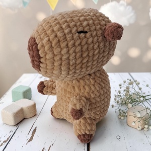 Horgolt Capybara  - játék & sport - plüssállat & játékfigura - kapibara - Meska.hu