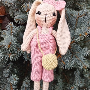 Horgolt nyuszi - játék & sport - plüssállat & játékfigura - nyuszi - Meska.hu