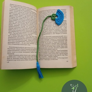 horgolt könyvjelző - könyv & zene - könyvjelző - Meska.hu