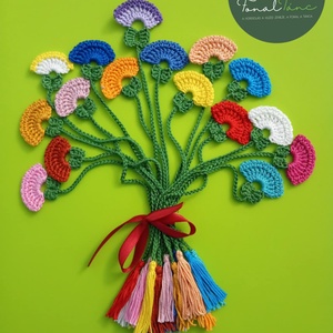 horgolt könyvjelző - könyv & zene - könyvjelző - Meska.hu