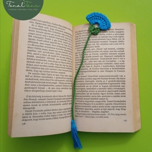 horgolt könyvjelző - könyv & zene - könyvjelző - Meska.hu