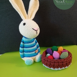 Húsvéti nyuszi, Játék & Sport, Plüssállat & Játékfigura, Nyuszi, Horgolás, MESKA